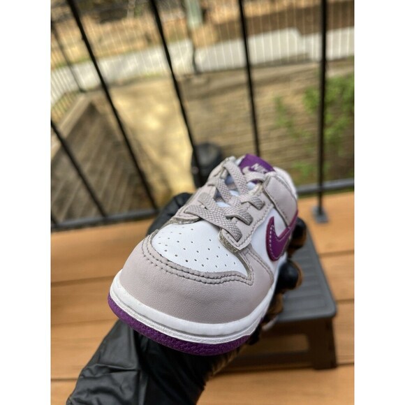Nike Dunk Low TD ‘Platinum Violet Purple’ – Size 7C (FB9107-104) – No Box - Picture 7 of 9